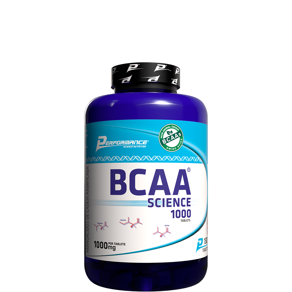 BCAA Science 500® Tablete Mastigável - 200 Tabs. BCAA Science 1000mg Tabletes