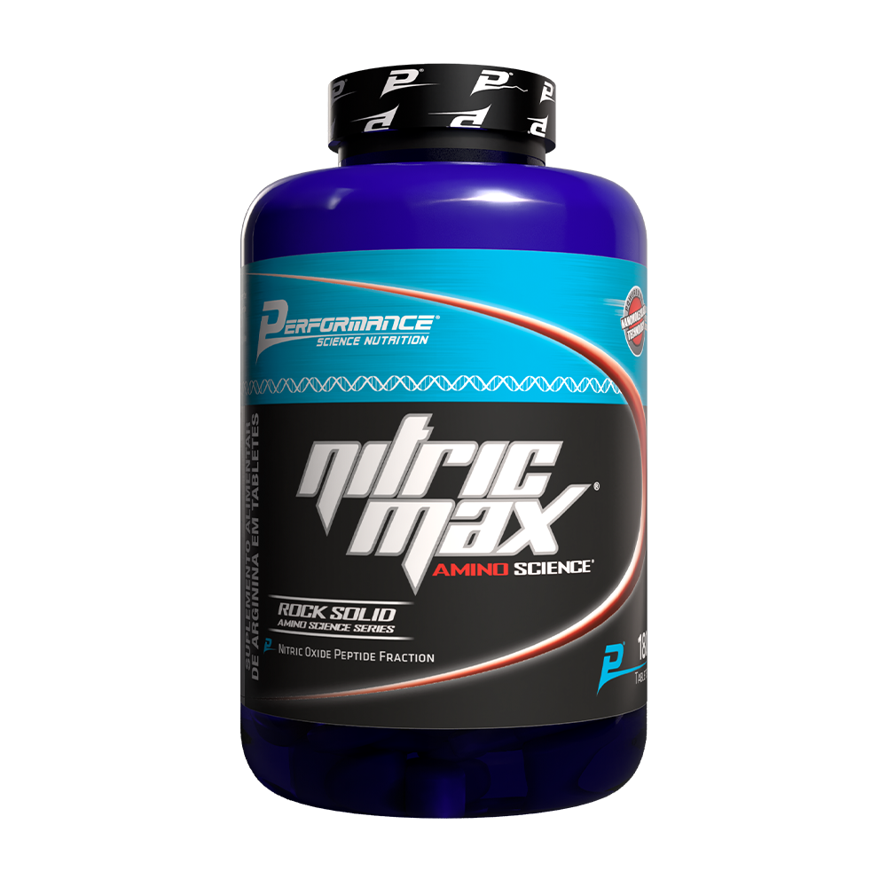 Arginina Isolada em Tabletes - Nitric Max 180 Tabletes
