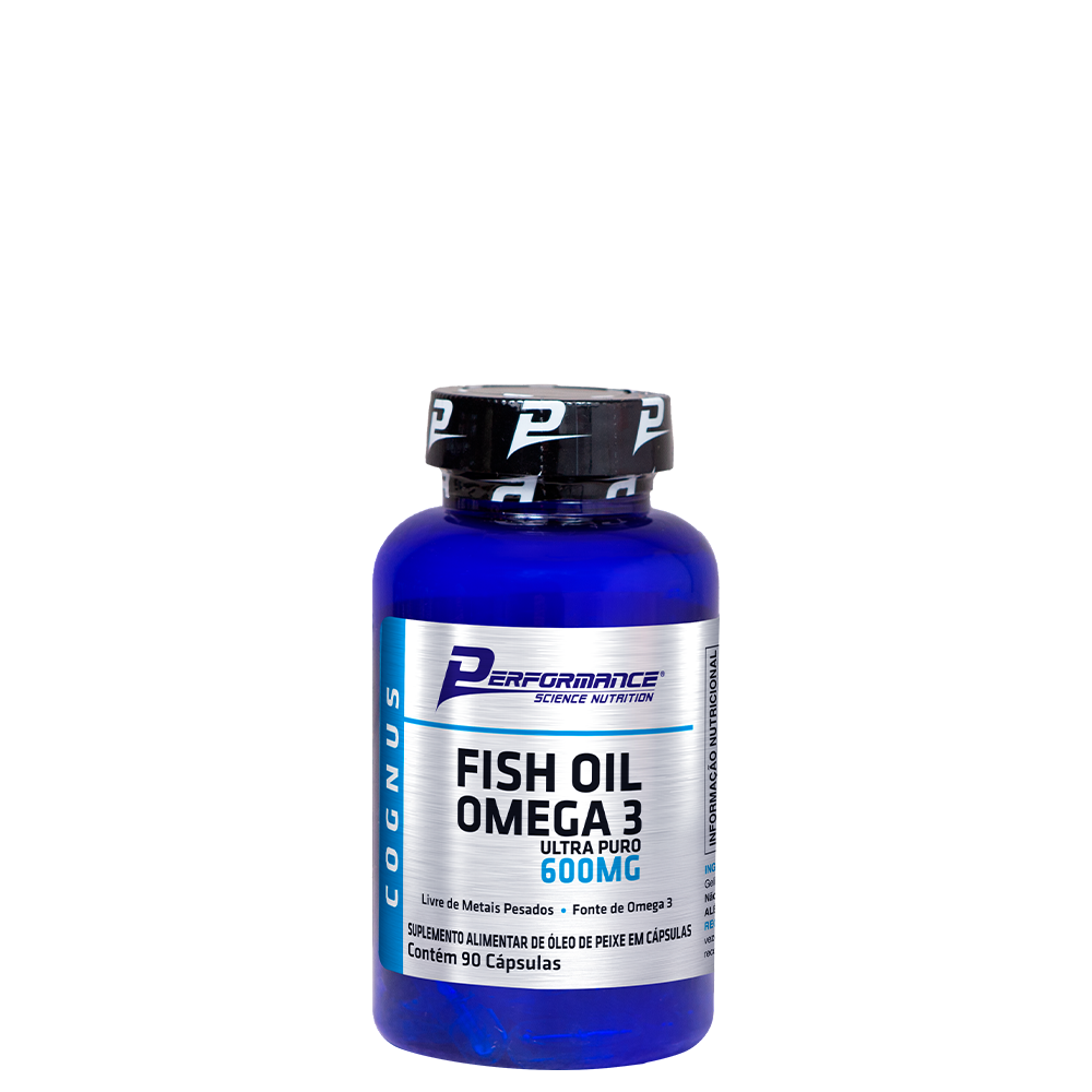 Óleo de Peixe Ômega 3 Ultra Puro 600mg - Fish Oil 90 Cápsulas