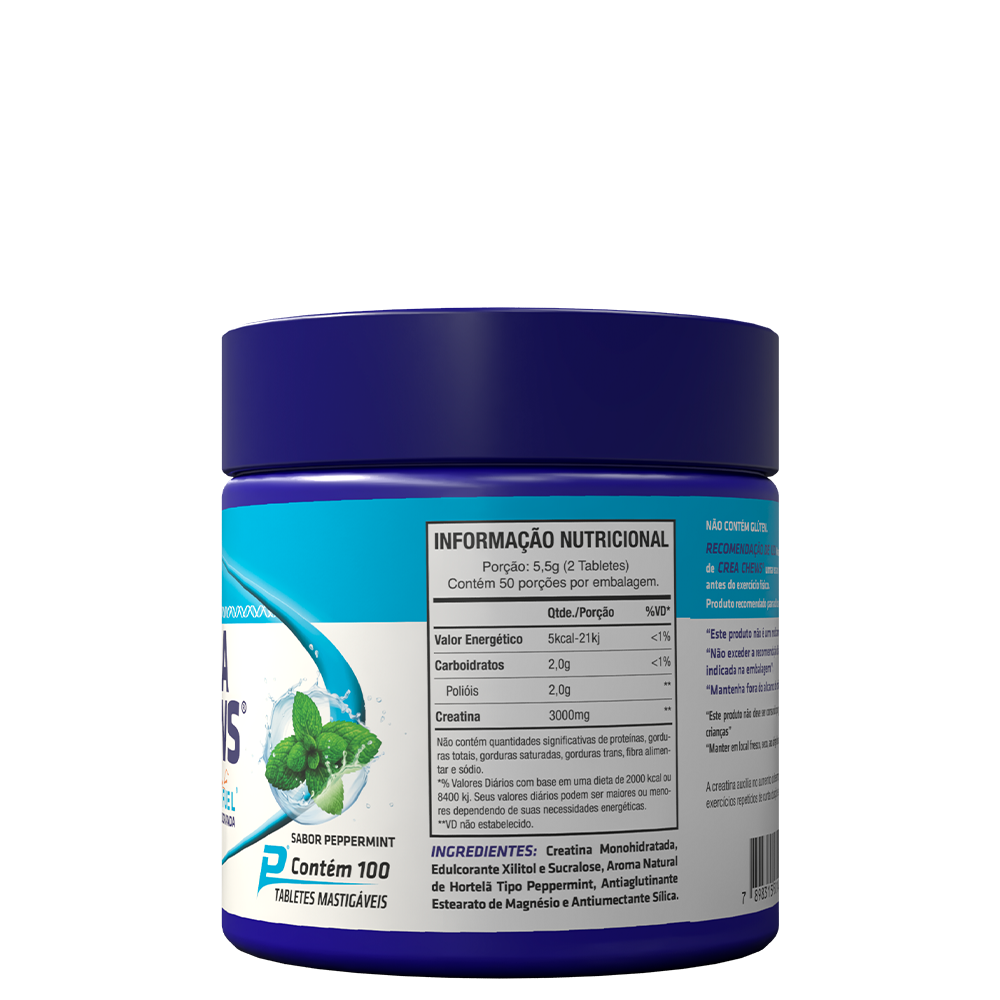Creatina Monoidratada em Tabletes Mastigáveis - Crea Chews 100 Tabletes Creatina Monoidratada em Tabletes Mastigáveis - Crea Chews 100 Tabletes - Imagem 2